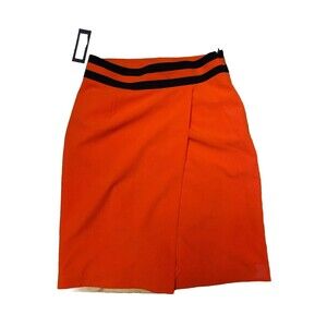 Worthington Skirt Women’s Size 6 NWT Orange And Black Cheerleader Varsity